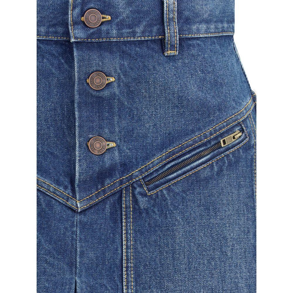 Chloé Denim midi Skirt CH-CH25ADJ01251427-IT40 | M
