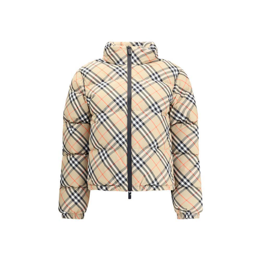 Burberry Check Down Jacket BU-8110249B9368-M