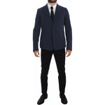 Dolce & Gabbana Blue Cotton Stretch Casual Blazer GTT10069-1