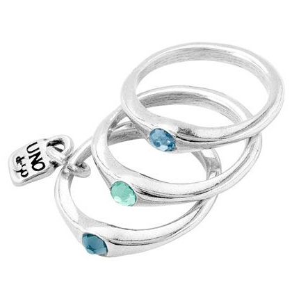 ANELLI UNO DE 50 MOD. UD_ANI0678AZUMTL15 DESIGNER FASHION JEWELLERY