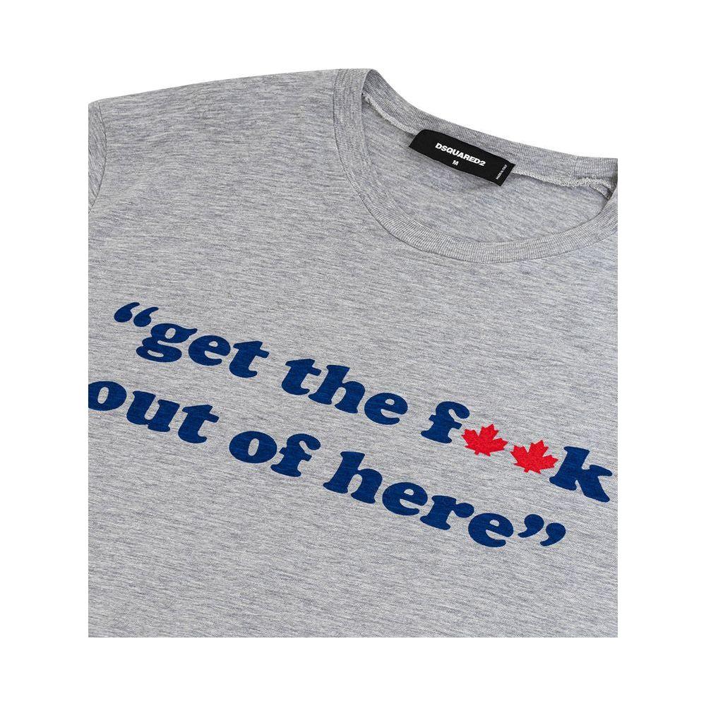 Dsquared² Gray Cotton T-Shirt DS-4773662-M