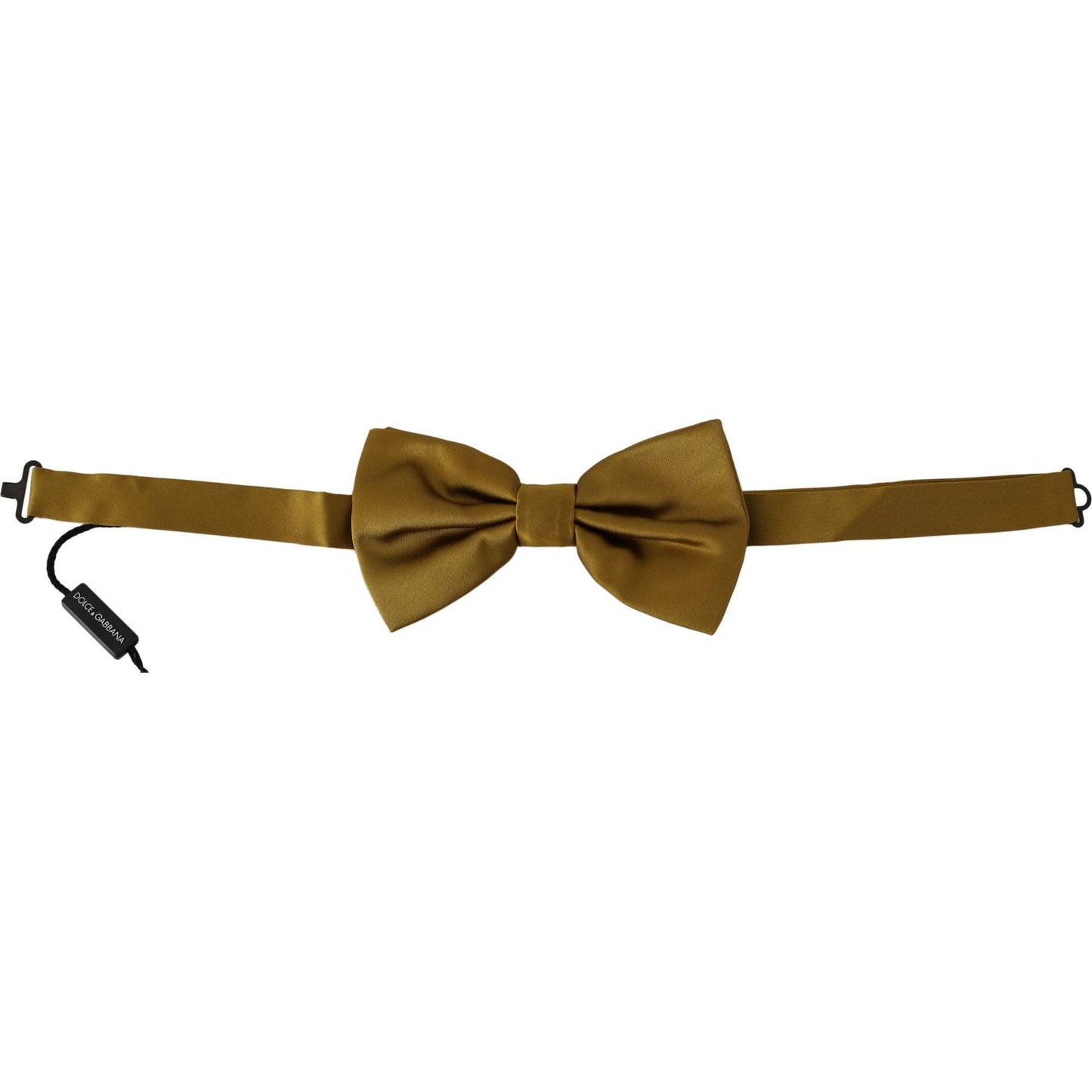 Dolce Gabbana mustard silk bow tie, 100% silk, yellow, butterfly design, brand new with tags, made in Italy.