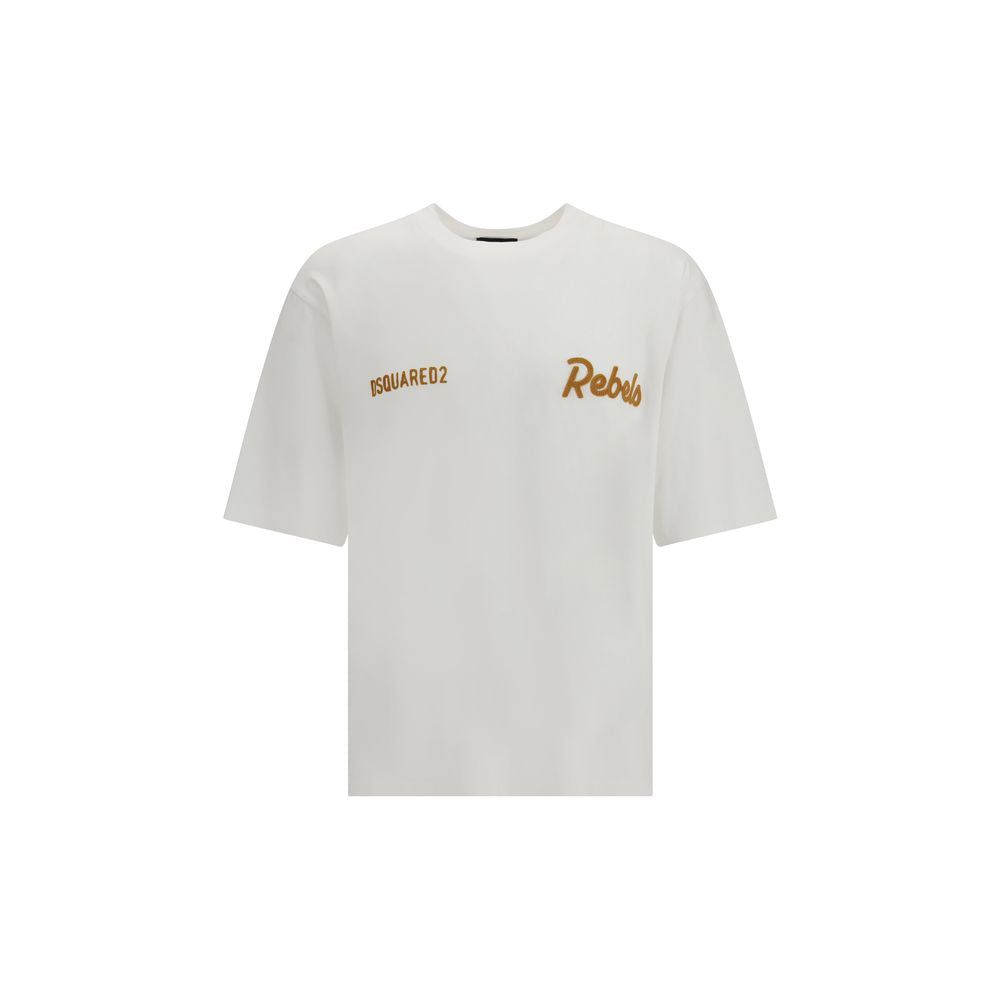 Dsquared² White Cotton T-Shirt 1728,72470364320,Clothing,Dsquared²,L,M,Men,New with tags,T-Shirts - Clothing,T-Shirts - T-Shirts - Clothing,White