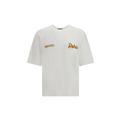 Dsquared² White Cotton T-Shirt 1728,72470364320,Clothing,Dsquared²,L,M,Men,New with tags,T-Shirts - Clothing,T-Shirts - T-Shirts - Clothing,White
