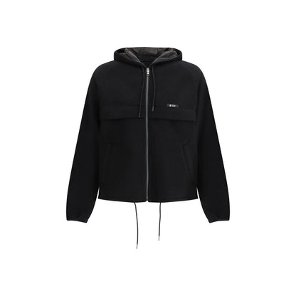 Prada Black Polyester Shell Jacket 1728,72470364320,Black,Clothing,IT48 | M,IT50 | L,IT52 | XL,Jackets & Coats - Clothing,Men,New with tags,Prada,Shell Jackets - Jackets & Coats - Clothing