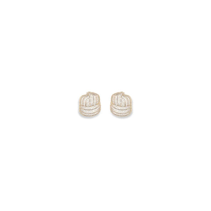Self-Portrait Gold Brass Earrings