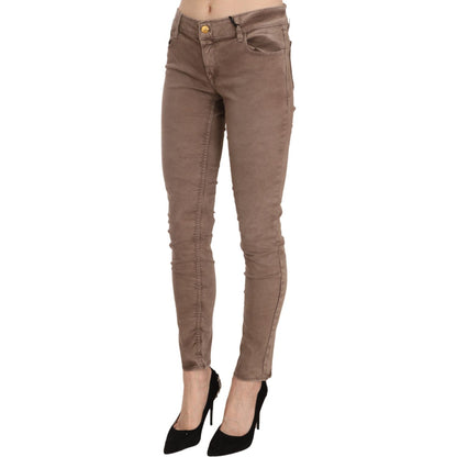 CYCLE Brown Low Waist Slim Fit Skinny Pants CYCLE