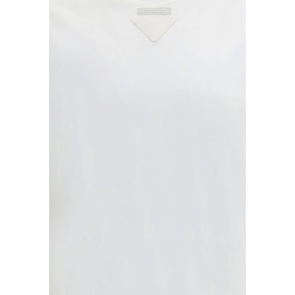 Prada White Cotton T-Shirt 1728,72470364320,Clothing,Men,New with tags,Prada,S,T-Shirts - Clothing,White
