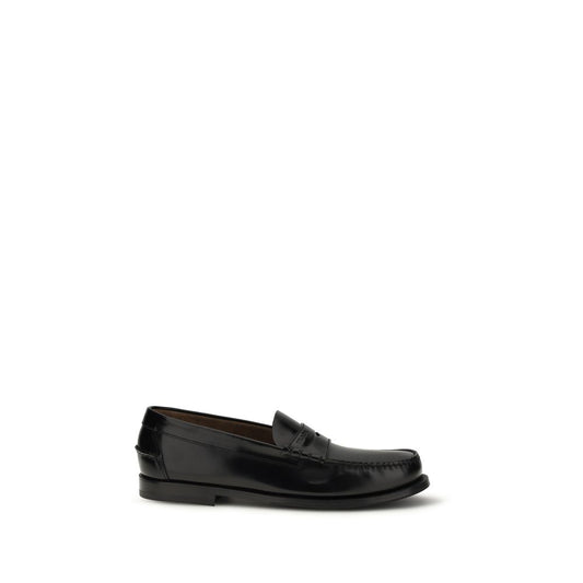 Prada Black Calf Leather Bos Taurus Slip-On Loafers1728,72470364320,Black,EU 38 | US 5,EU 38.5 | US 5.5,EU39.5/US6.5,EU39/US6,EU40/US7,EU41.5/US8.5,EU41/US8,EU42/US9,EU43/US10,Loafers - Shoes,Men,New with tags,Prada,Shoes,Slip-On Loafers - Loafers - Shoes