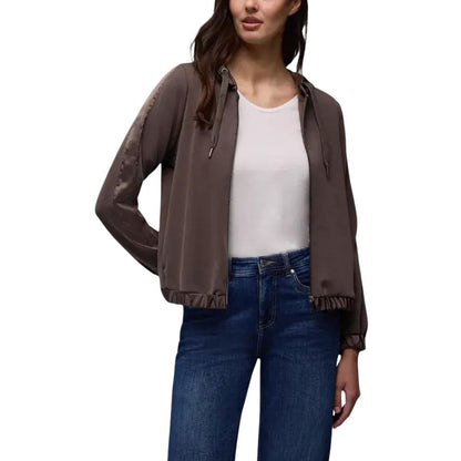 Street One Brown Modal Hoodie 1728,34 | XXS,71956299936,Brown,Clothing,Hoodies - Sweaters - Clothing,IT36|XXS,IT38|XS,IT40|S,New with tags,Street One,Sweaters - Clothing,Women