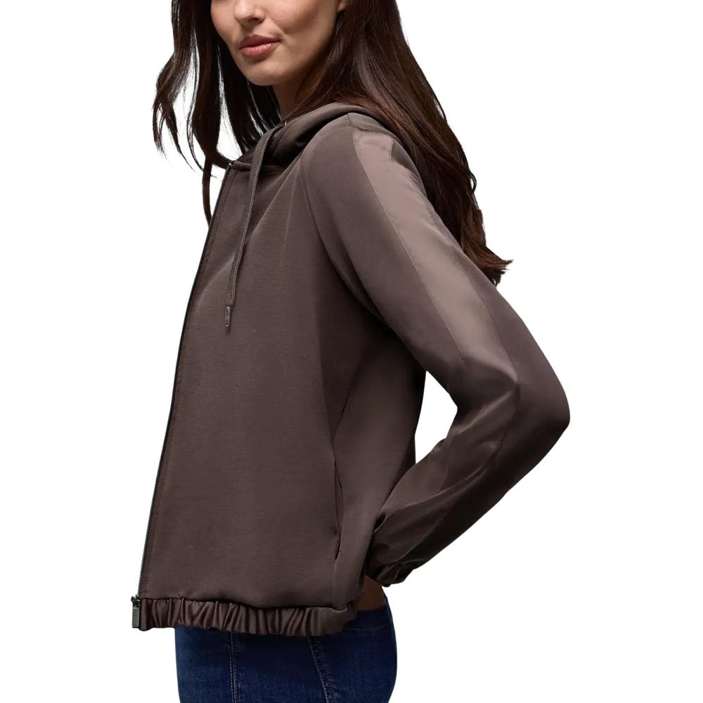 Street One Brown Modal Hoodie 1728,34 | XXS,71956299936,Brown,Clothing,Hoodies - Sweaters - Clothing,IT36|XXS,IT38|XS,IT40|S,New with tags,Street One,Sweaters - Clothing,Women
