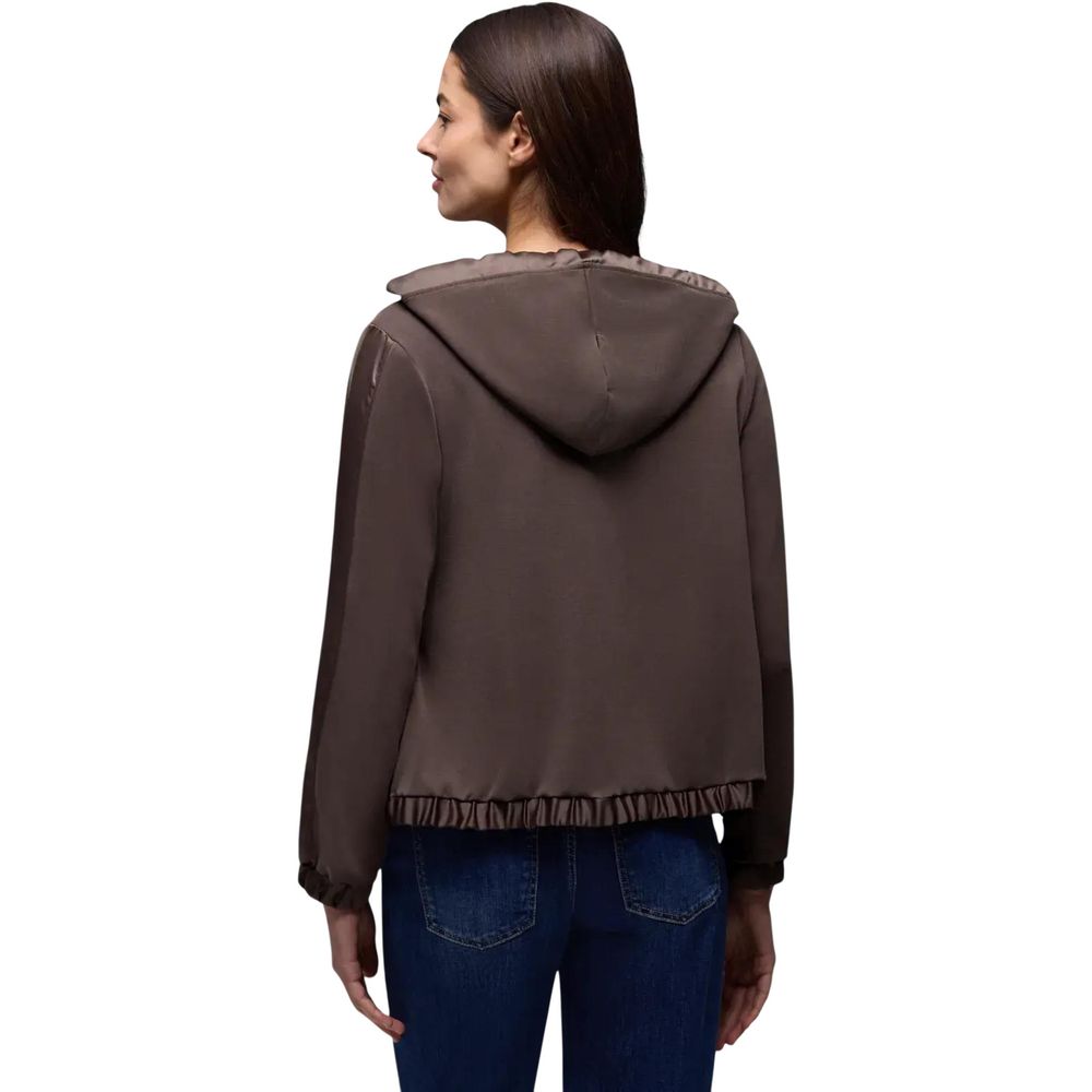 Street One Brown Modal Hoodie 1728,34 | XXS,71956299936,Brown,Clothing,Hoodies - Sweaters - Clothing,IT36|XXS,IT38|XS,IT40|S,New with tags,Street One,Sweaters - Clothing,Women