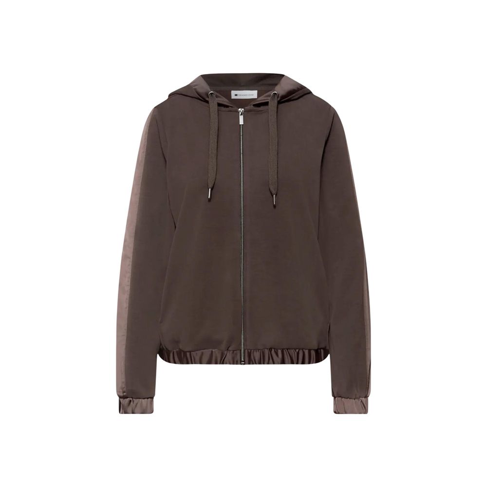 Street One Brown Modal Hoodie 1728,34 | XXS,71956299936,Brown,Clothing,Hoodies - Sweaters - Clothing,IT36|XXS,IT38|XS,IT40|S,New with tags,Street One,Sweaters - Clothing,Women
