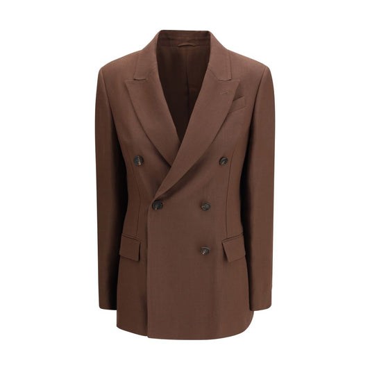Brunello Cucinelli Brown Linen Blazer 1728,72470364320,Blazers - Suits & Blazers - Clothing,Brown,Brunello Cucinelli,Clothing,IT40 | M,IT42 | L,New with tags,Suits & Blazers - Clothing,Women
