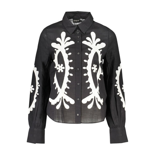 Desigual Nero Cotton Women Shirt