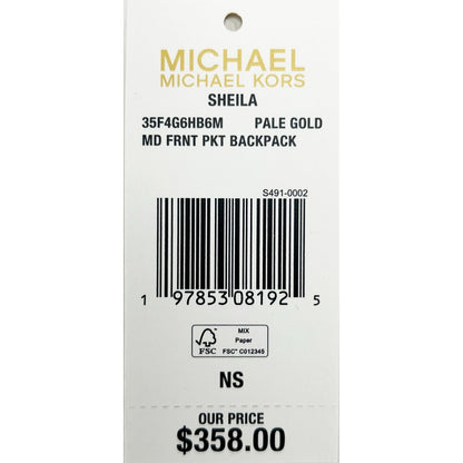 Michael Kors Sheila Medium PVC Backpack Bookbag