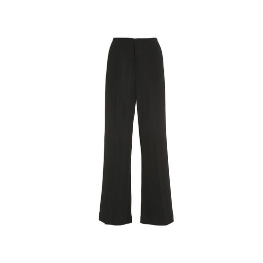 Maison Margiela Black Viscose Casual Pants