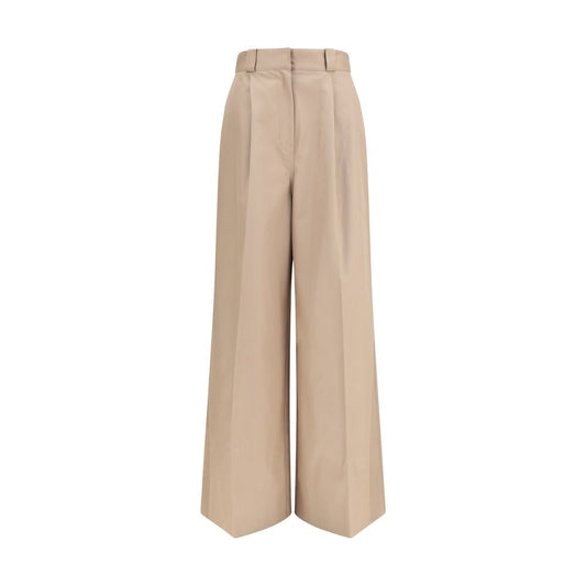 Balenciaga Beige Cotton Flared Pants