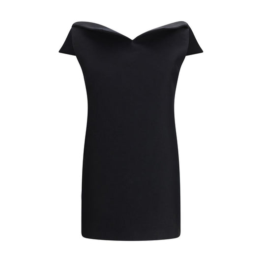 Balenciaga Black Wool Oves Aries Cocktail Dress