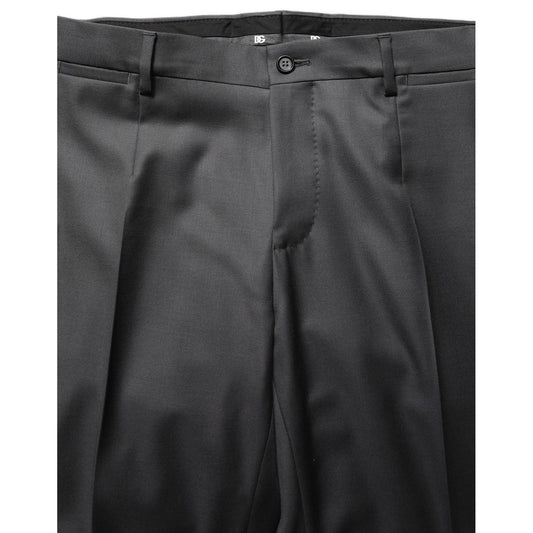 Dolce & Gabbana Gray MARTINI Slim Fit Formal 2Piece Men Suit