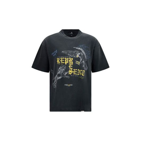 Represent Black Cotton T-Shirt