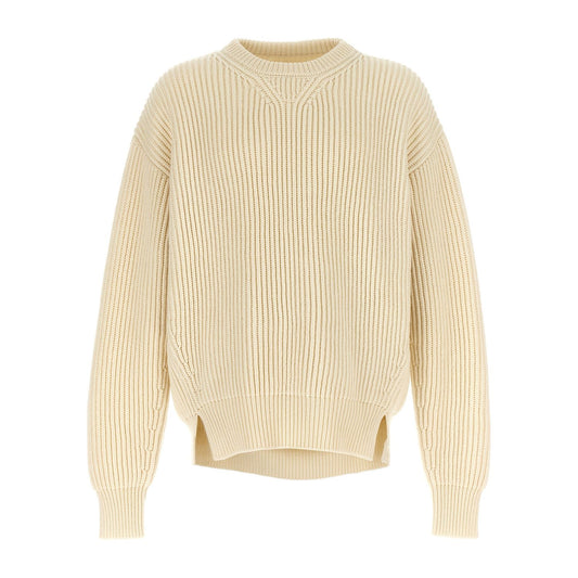 Jil Sander White Wool Cardigan