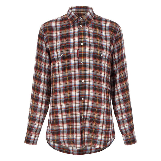Dsquared² Multicolor Linen Blouse
