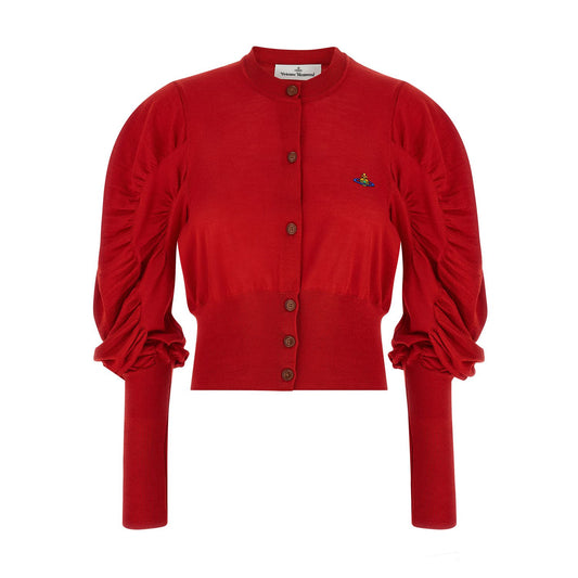 Vivienne Westwood Red Wool Cardigan
