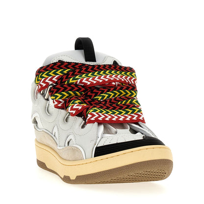 Lanvin Gray Calfskin Chunky Sneakers