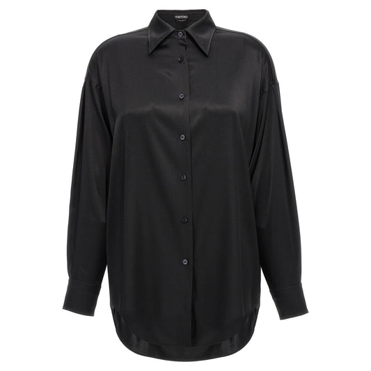 Tom Ford Black Silk Blouse