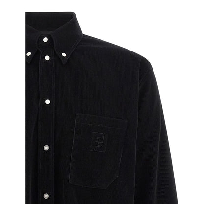 Fendi Black Cotton Blouse