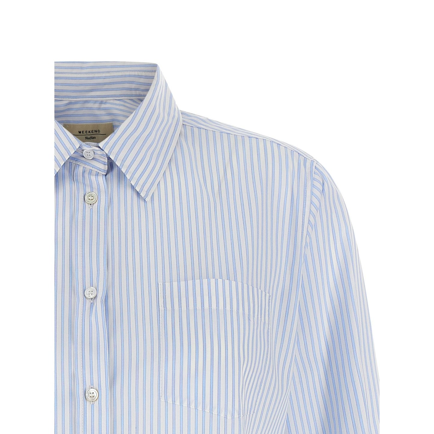 Max Mara Blue Cotton Blouse