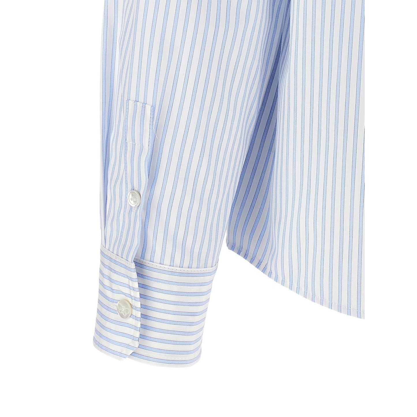 Max Mara Blue Cotton Blouse