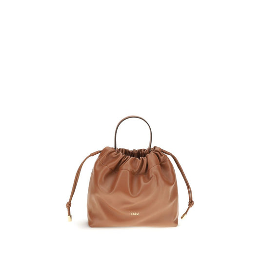 Chloé Brown Lamb Ovis Aries Shoulder Bag