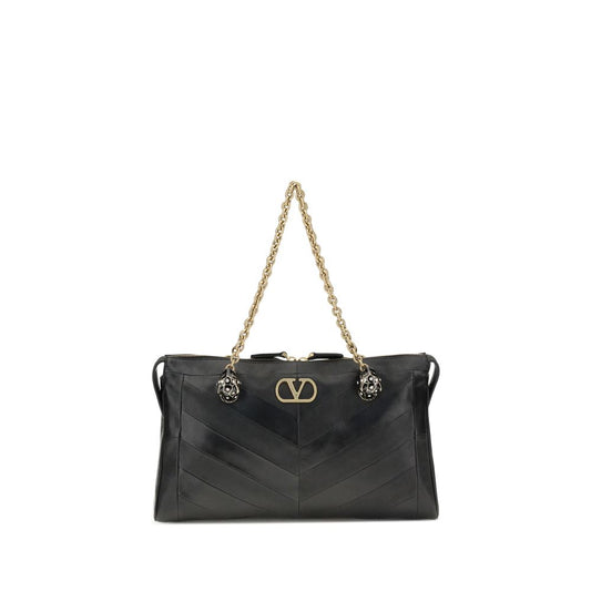 Valentino Garavani Black Lamb Ovis Aries Shoulder Bag