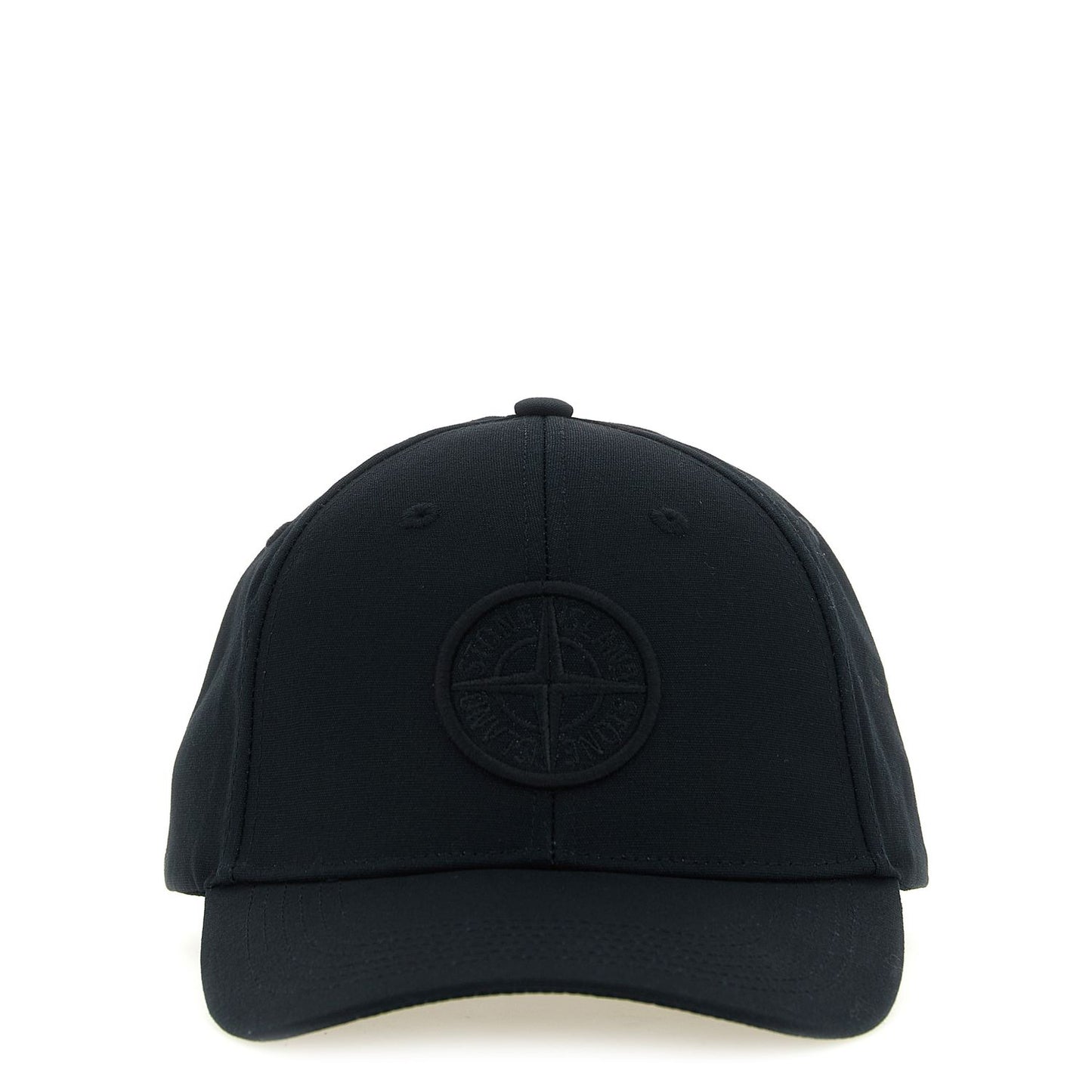 Stone Island Black Cotton Cap (Baseball Hat)