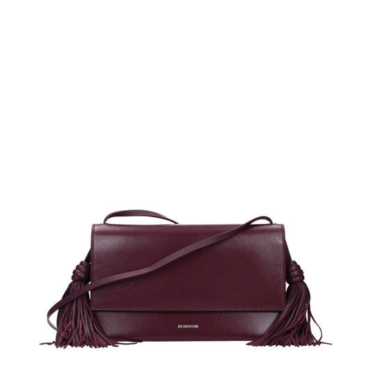 Jil Sander Red Leather Crossbody Bag