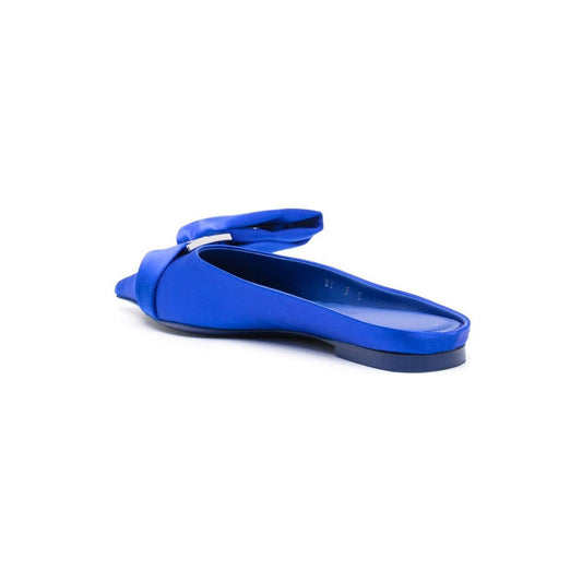 Ferragamo asymmetric-bow Satin Mules 01F792762983004