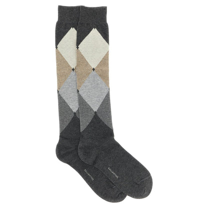 Ballantyne Gray Cotton Socks