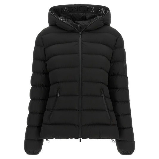 Moncler Black Polyester Full-Length Jacket
