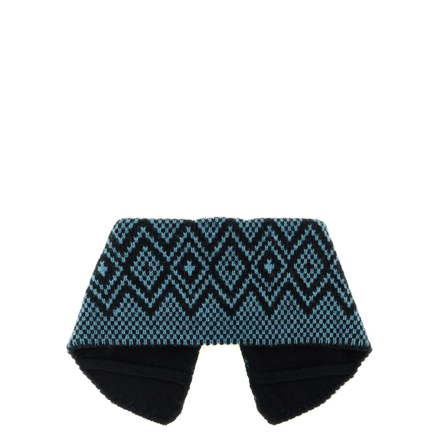 Dries Van Noten Blue Wool Foulard
