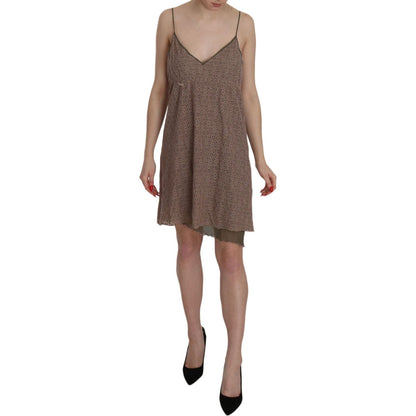 PINK MEMORIES Cotton Green Spaghetti Strap A-line Mini Dress PINK MEMORIES