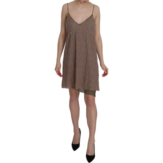 PINK MEMORIES Cotton Green Spaghetti Strap A-line Mini Dress PINK MEMORIES