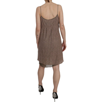 PINK MEMORIES Cotton Green Spaghetti Strap A-line Mini Dress PINK MEMORIES