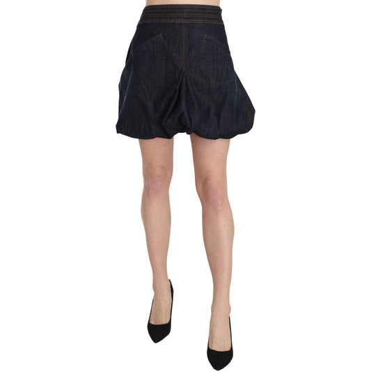 Exte Blue Jeans Denim Cotton Stretch A-line Mini PAN70172-42
