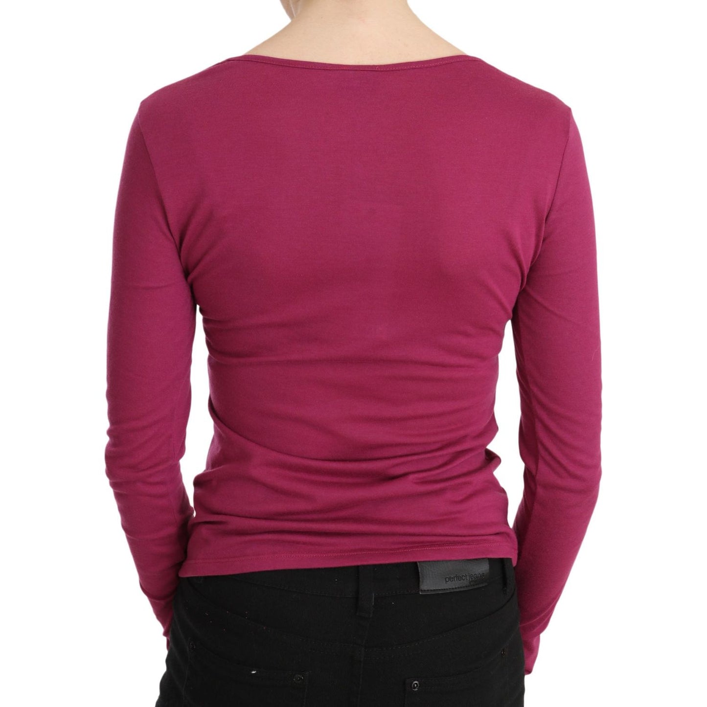 Pink Exte Crystal Embellished Long Sleeve Top Exte