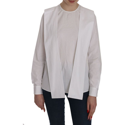 Dsquared² White Crew Neck Long Sleeve Cotton Blouse 1728,67345645728,Clothing,Dsquared²,IT38|XS,Material: 100% Cotton,New with tags,Sweaters - Clothing,Sweatshirts - Sweaters - Clothing,Tops & T-Shirts - Women - Clothing,White,Women,Women - Clothing