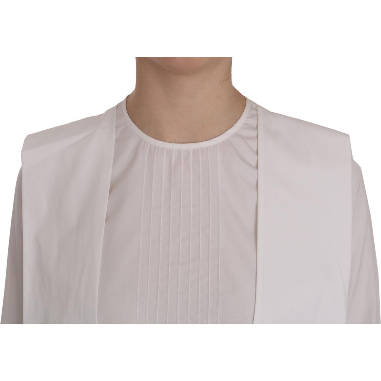 Dsquared² White Crew Neck Long Sleeve Cotton Blouse 1728,67345645728,Clothing,Dsquared²,IT38|XS,Material: 100% Cotton,New with tags,Sweaters - Clothing,Sweatshirts - Sweaters - Clothing,Tops & T-Shirts - Women - Clothing,White,Women,Women - Clothing