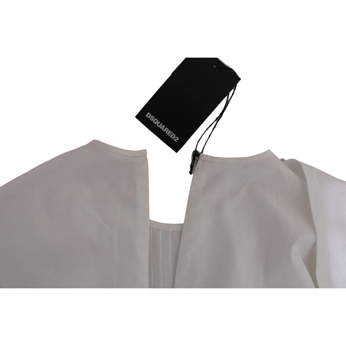 Dsquared² White Crew Neck Long Sleeve Cotton Blouse 1728,67345645728,Clothing,Dsquared²,IT38|XS,Material: 100% Cotton,New with tags,Sweaters - Clothing,Sweatshirts - Sweaters - Clothing,Tops & T-Shirts - Women - Clothing,White,Women,Women - Clothing