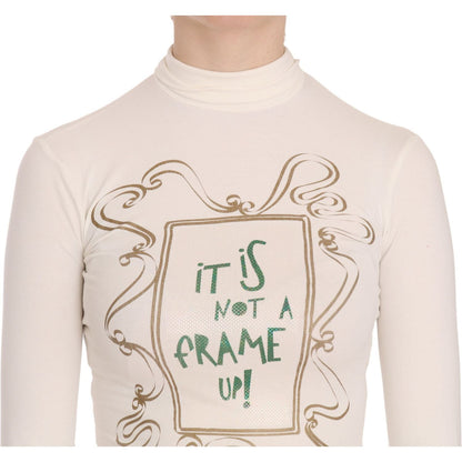 Exte Crew Neck It Is Not A Frame Up! Print Blouse Exte